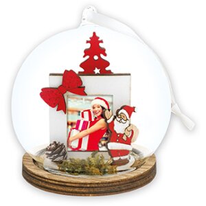 ZEP Guaina di Natale Franz legno plastica foto 3,5x4,5 cm...