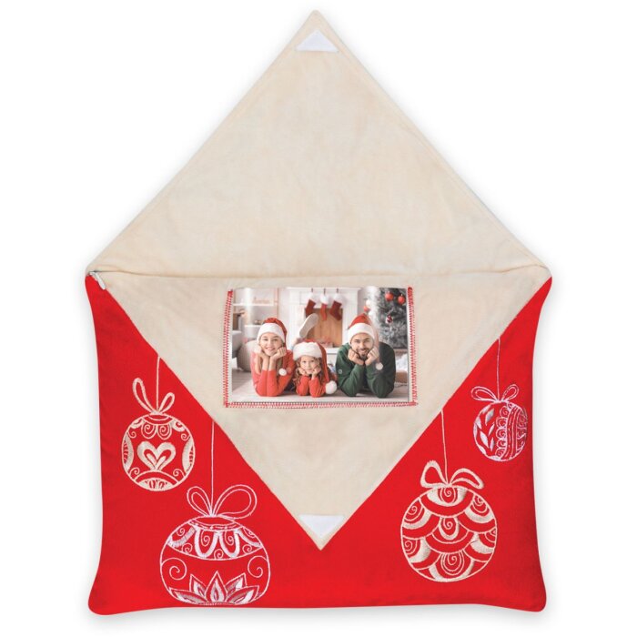 ZEP ZZY35 Neve cornice cuscino rosso beige 10x15 cm