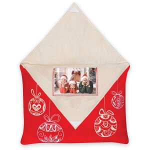 ZEP ZZY35 Neve cornice cuscino rosso beige 10x15 cm