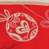ZEP ZZY35 Neve cornice cuscino rosso beige 10x15 cm