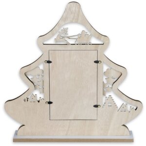 ZEP Cornice natalizia Julia in legno 10x15 cm design festivo slitta con renna