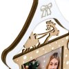 ZEP Cornice natalizia Julia in legno 10x15 cm design festivo slitta con renna
