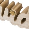 ZEP VP86ES Kevin ES decorazione natalizia in legno 40x2,5x8,5 cm oro naturale