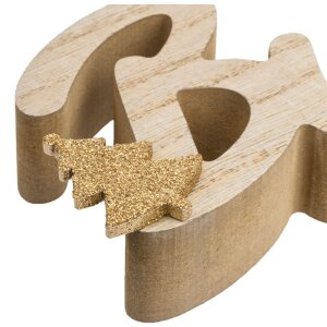 ZEP VP85IT Kevin IT decorazione natalizia in legno 40x2,5x7,5 cm