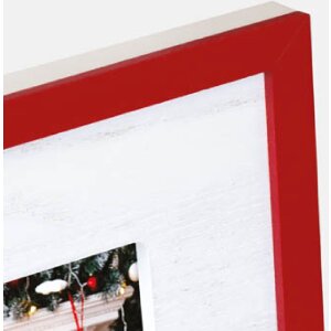 ZEP ZT3746 Cornice in legno Vipiteno Bianco Rosso 10x15 cm Verticale