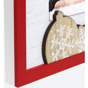 ZEP ZT3746 Cornice in legno Vipiteno Bianco Rosso 10x15 cm Verticale