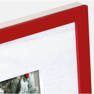 ZEP ZT3764 Cornice orizzontale in legno Vipiteno Bianco Rosso 10x15 cm