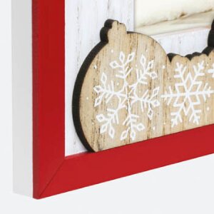 ZEP ZT3764 Cornice orizzontale in legno Vipiteno Bianco Rosso 10x15 cm