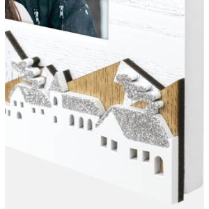 ZEP ZT4146 Cornice in legno Zermatt Bianco Marrone 10x15 cm