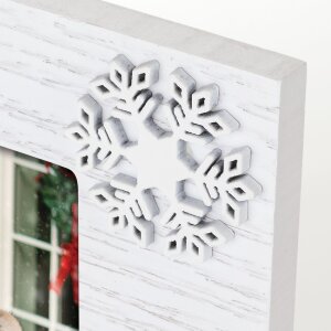 ZEP ZT8446 Cornice in legno Bormio 10x15 cm Bianco Blu