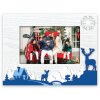ZEP ZT8446 Cornice in legno Bormio 10x15 cm Bianco Blu