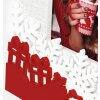 ZEP Verbier ZT8346 Cornice in legno 10x15 cm Bianco Rosso Design Natalizio