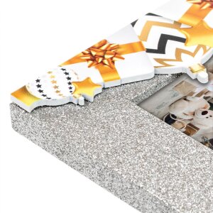 ZEP ZT2024 Silvy 10x15 cm cornice in legno argento oro stella Natale
