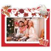 ZEP ZT2946 Cornice Cortina 10x15 cm in legno rosso design natalizio
