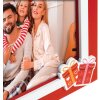 ZEP ZT2946 Cornice Cortina 10x15 cm in legno rosso design natalizio