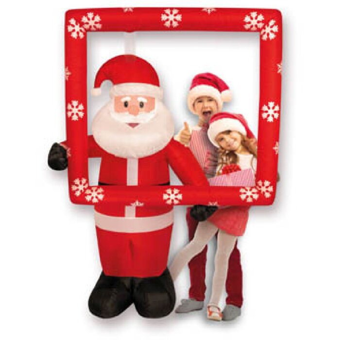 ZEP Nicola Grande Babbo Natale gonfiabile 185 cm con luci e ventilatore