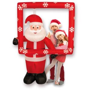 ZEP Nicola Grande Babbo Natale gonfiabile 185 cm con luci...