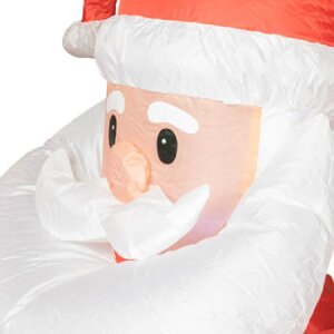 ZEP Nicola Grande Babbo Natale gonfiabile 185 cm con luci e ventilatore