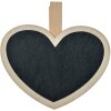 Clayre & Eef 65648 Clip con lavagna in legno nero marrone 8x2x8 cm