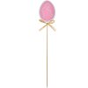 Clayre & Eef 65652P Tappo per piante in legno rosa uovo 6x1x30 cm stile country