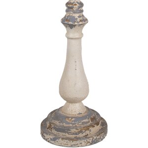 Clayre & Eef 5LMC0040 Lampada da tavolo Iron Beige Grey Ø 33x75 cm E27 max 60W