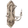 Clayre & Eef 5LMP377 Lampada da parete 41x17x60 cm Beige-Brown E14 Vintage Patina