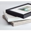 Walther Stockholm Cornice in legno 18x24 Grigio MDF Profilo a blocco Passepartout