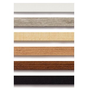 Walther EA824W Cornice in legno Stockholm 18x24 cm Bianco Passepartout MDF Vetro