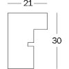 Walther EA824W Cornice in legno Stockholm 18x24 cm Bianco Passepartout MDF Vetro