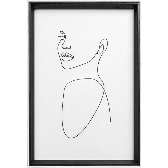 Walther NW824B Cornice in legno Silhouette 18x24 cm Nero