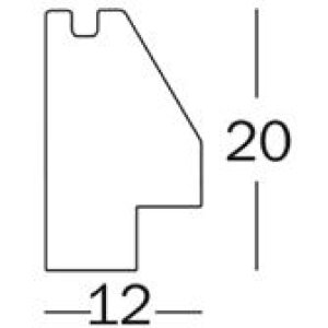 Walther NW824B Cornice in legno Silhouette 18x24 cm Nero