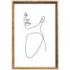 Walther NW824H Cornice in legno Silhouette 18x24 cm natura con stampa artistica in bianco e nero