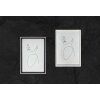 Walther NW824H Cornice in legno Silhouette 18x24 cm natura con stampa artistica in bianco e nero