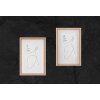Walther NW824H Cornice in legno Silhouette 18x24 cm natura con stampa artistica in bianco e nero