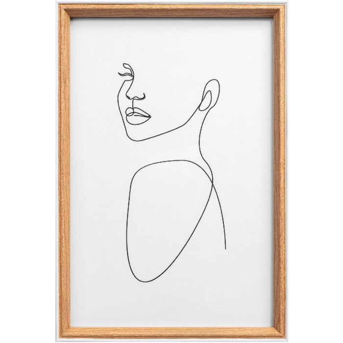 Walther Silhouette cornice in legno 18x24 cm faggio lavato vetro trasparente