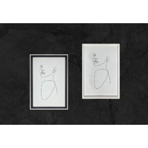 Walther Silhouette cornice in legno 18x24 cm faggio lavato vetro trasparente