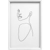 Walther Cornice in legno Silhouette NW824W Bianco 18x24 cm MDF Modanatura Vetro trasparente