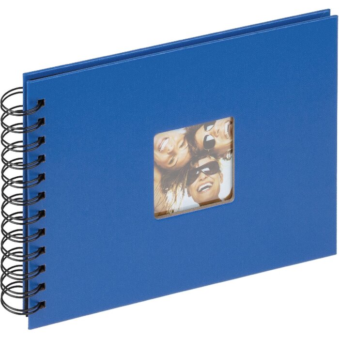 Walther album a spirale Fun blu royal 23x17 cm 40 pagine nere