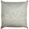 Clayre & Eef CHS21 Copricuscino Beige Verde 45x45 cm Poliestere Romantico