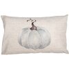Clayre & Eef CSP36-1 Copricuscino 30x50 cm Motivo zucca Beige Grigio Stile country
