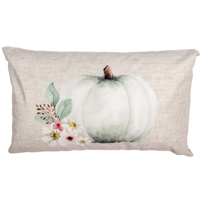 Clayre & Eef CSP36-2 Copricuscino Stile Country Beige Verde 30x50 cm