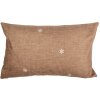 Clayre & Eef GBB36 Copricuscino marrone bianco 30x50 cm in stile country in poliestere