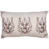 Clayre & Eef GTW36-2 Copricuscino Beige Marrone Motivo Cervo 30x50 cm