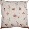 Clayre & Eef LFJ21 Copricuscino Motivo Fungo Beige Marrone 45x45 cm Stile Country