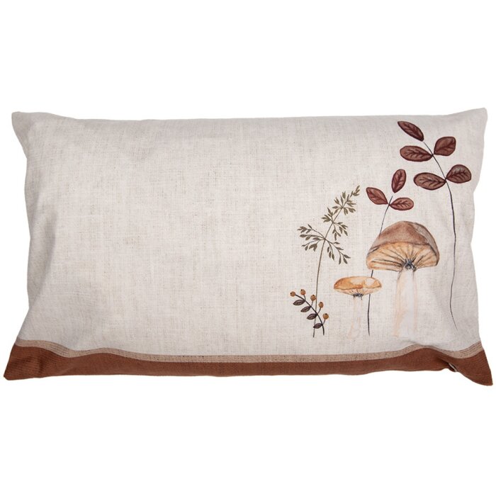 Clayre & Eef LFJ36 Copricuscino 30x50 cm Beige Brown Stile country