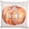 Clayre & Eef PPS21 Copricuscino 45x45 cm Beige Arancione Oh Hello Pumpkin Autunno