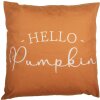 Clayre & Eef PPS22 Copricuscino 45x45 cm Beige Arancione Motivo Zucca Stile Country
