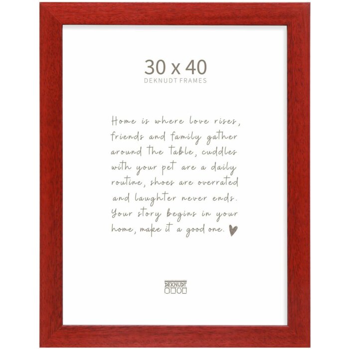 Deknudt S226K4 Cornice per quadri in legno rosso 30,0 x 40,0 cm