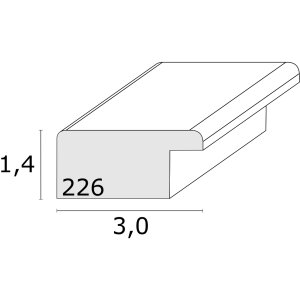 Deknudt S226K4 Cornice per quadri in legno rosso 30,0 x 40,0 cm