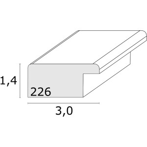 Deknudt S226K6 Cornice per quadri in legno blu 10,0x15,0 cm